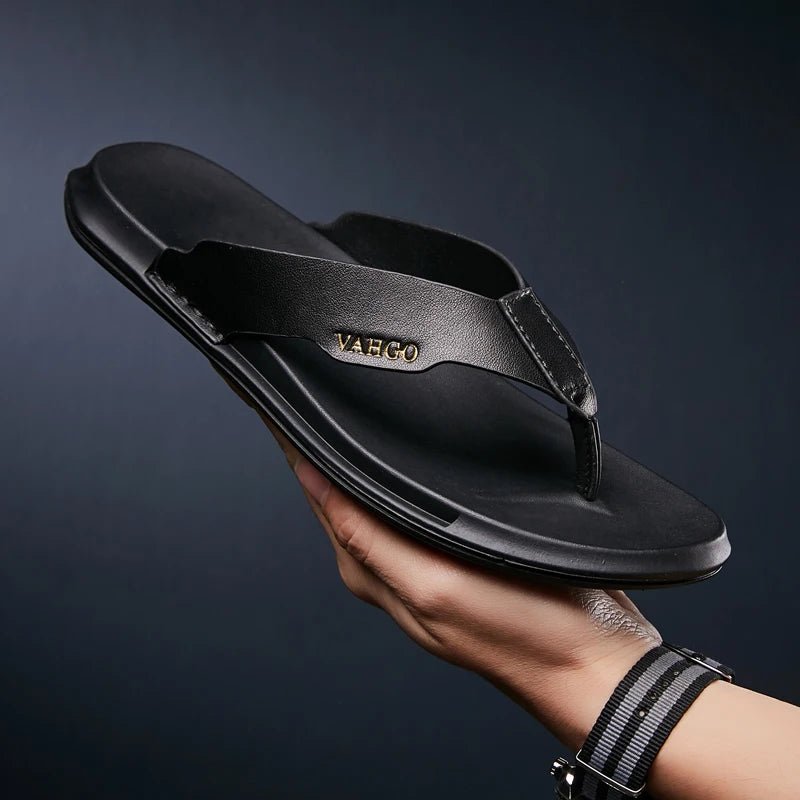 Tong cuir pour homme "L'Excellence" - Restaur Cuirs