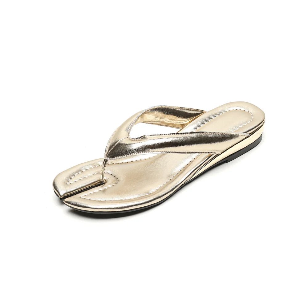 Tongs Cuir Femme Confort Estival "La Floraison"