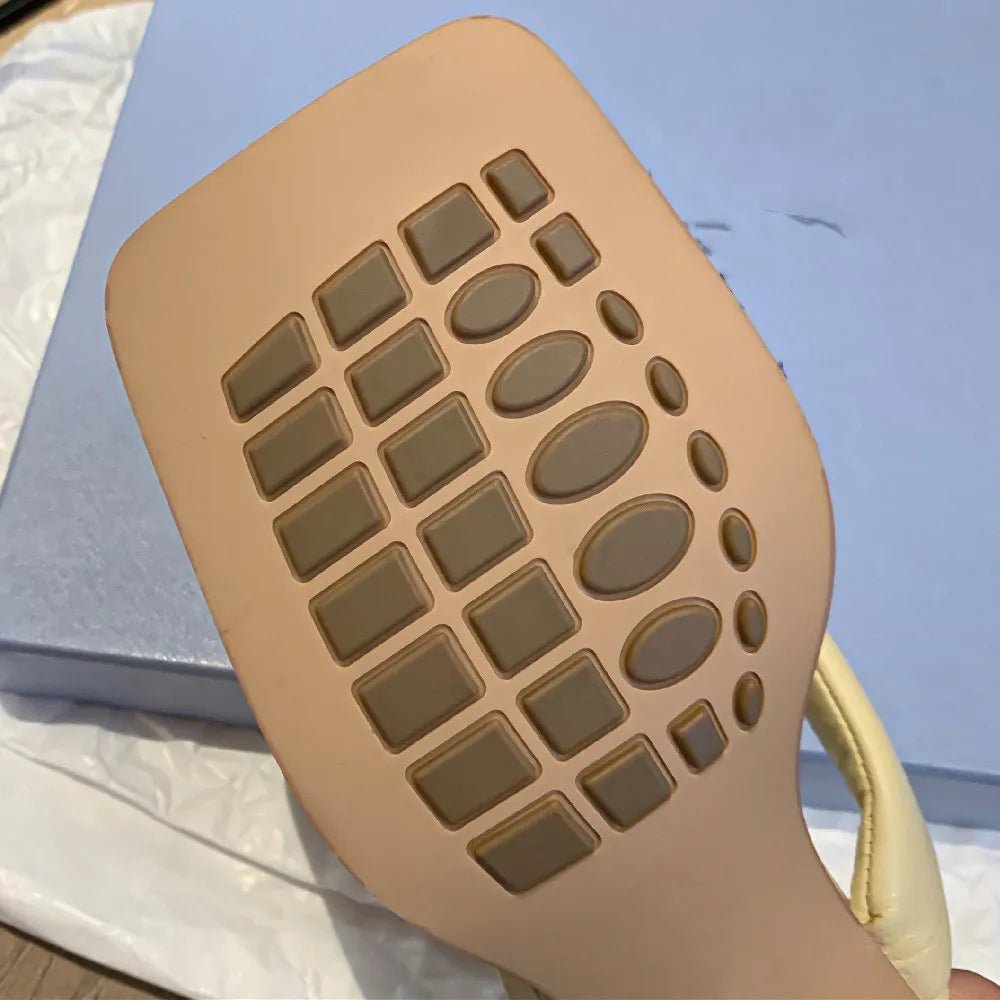 Tongs Cuir Femme Confortables "L'Azurée"
