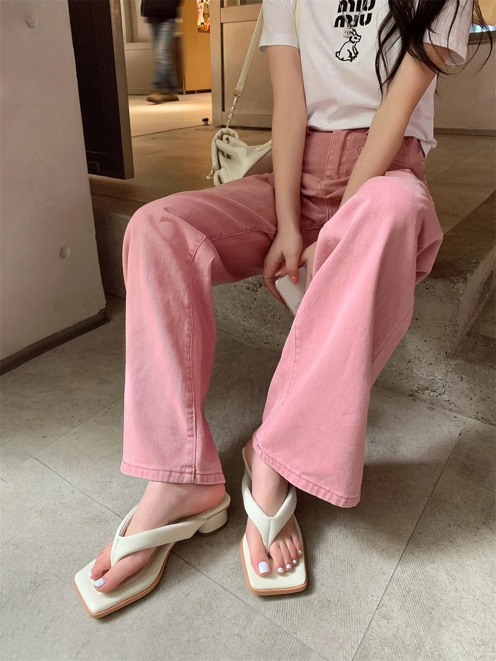 Tongs Cuir Femme Confortables "L'Azurée"