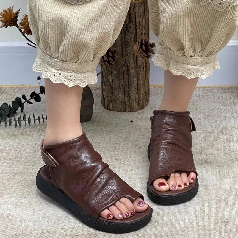 Tongs Cuir Femme élégantes "La Marina"