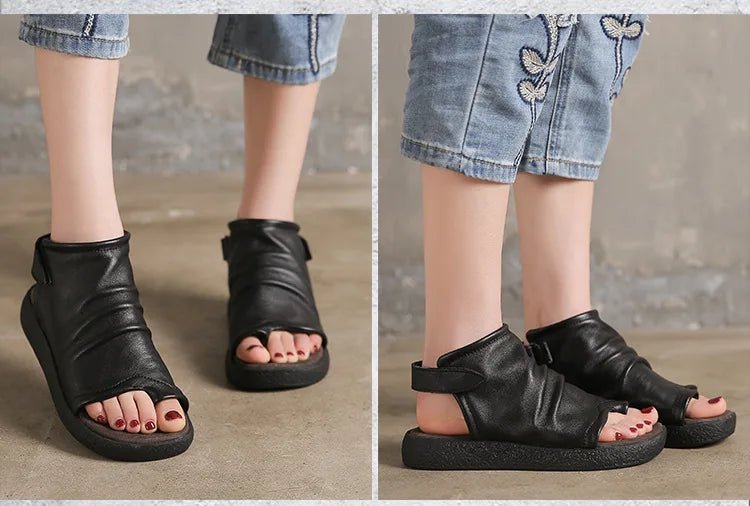 Tongs Cuir Femme élégantes "La Marina"