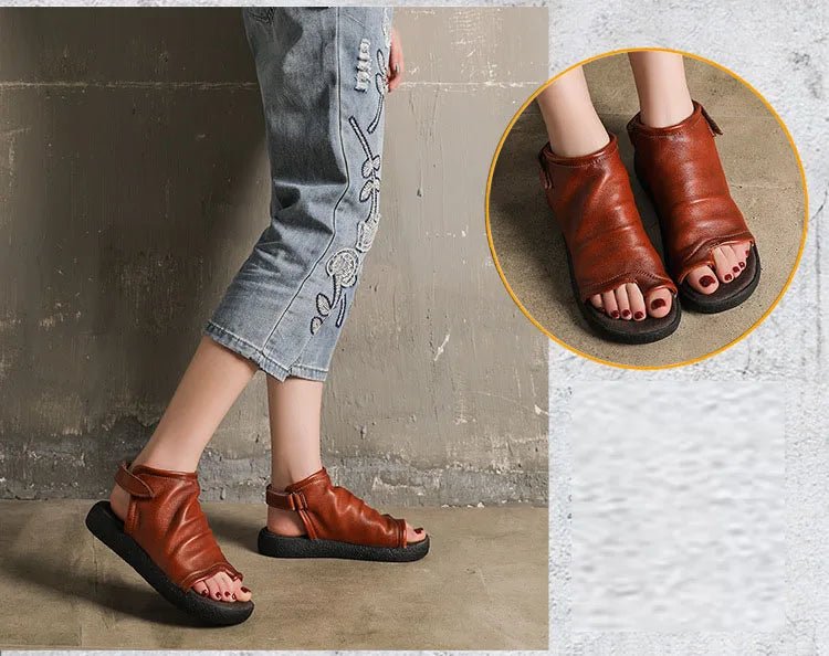 Tongs Cuir Femme élégantes "La Marina"