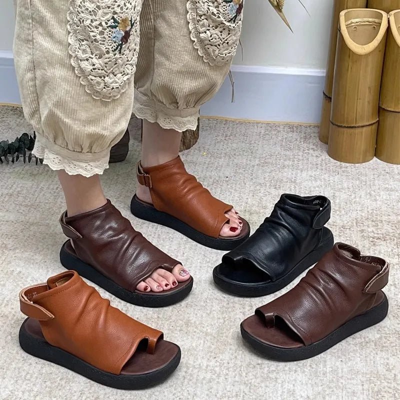 Tongs Cuir Femme élégantes "La Marina"