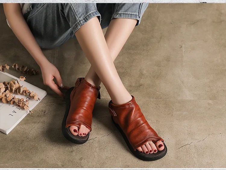 Tongs Cuir Femme élégantes "La Marina"