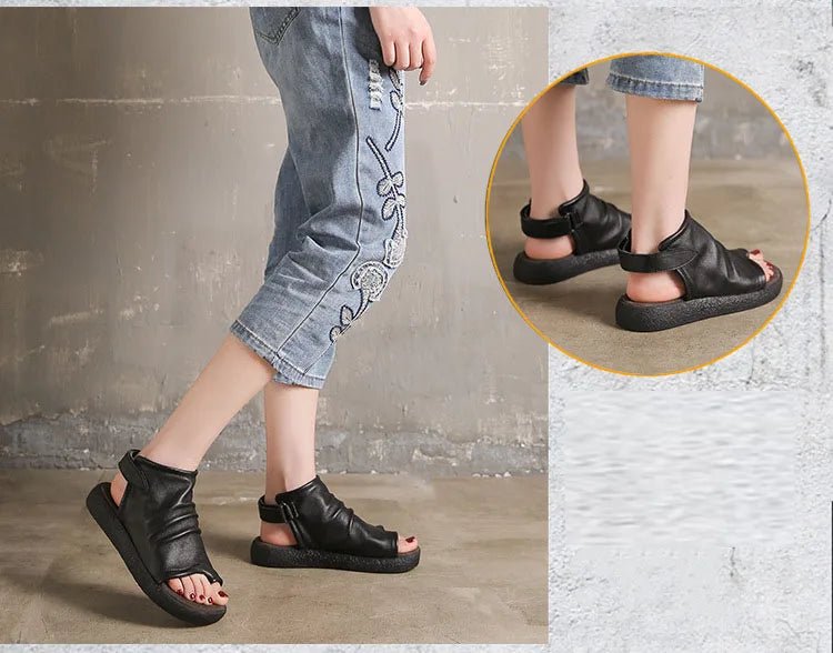 Tongs Cuir Femme élégantes "La Marina"