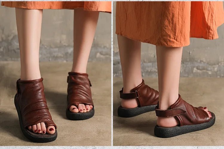 Tongs Cuir Femme élégantes "La Marina"