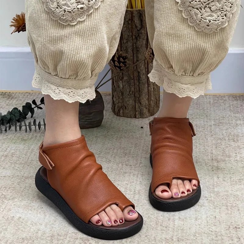 Tongs Cuir Femme élégantes "La Marina"