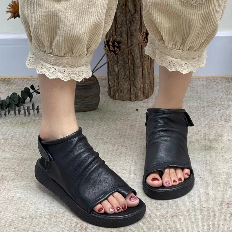 Tongs Cuir Femme élégantes "La Marina"
