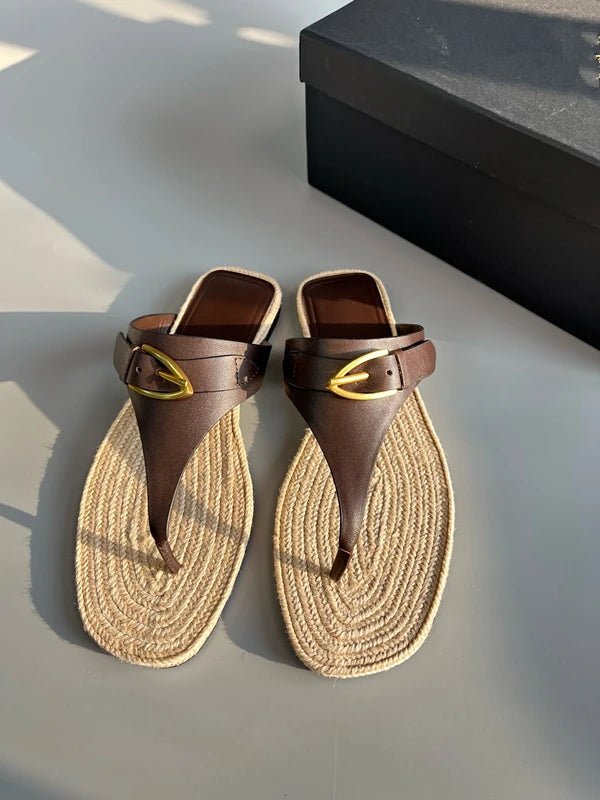 Tongs Cuir Femme élégantes "La Parfaite"