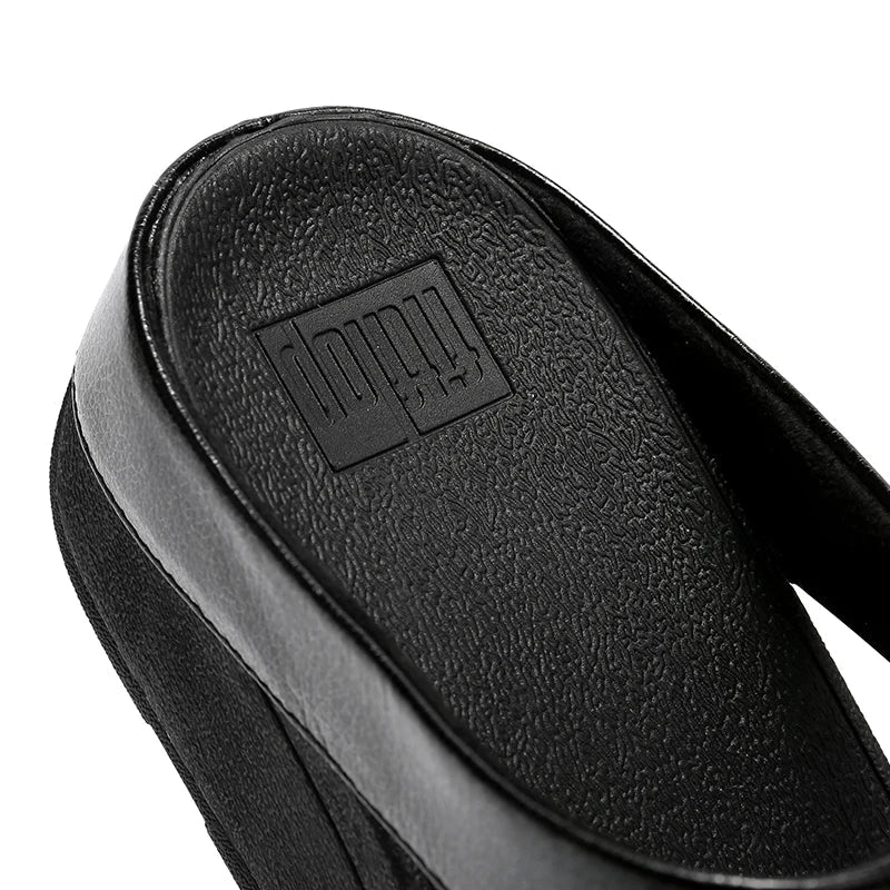 Tongs en cuir pour femme "La Brillante" - Restaur Cuirs