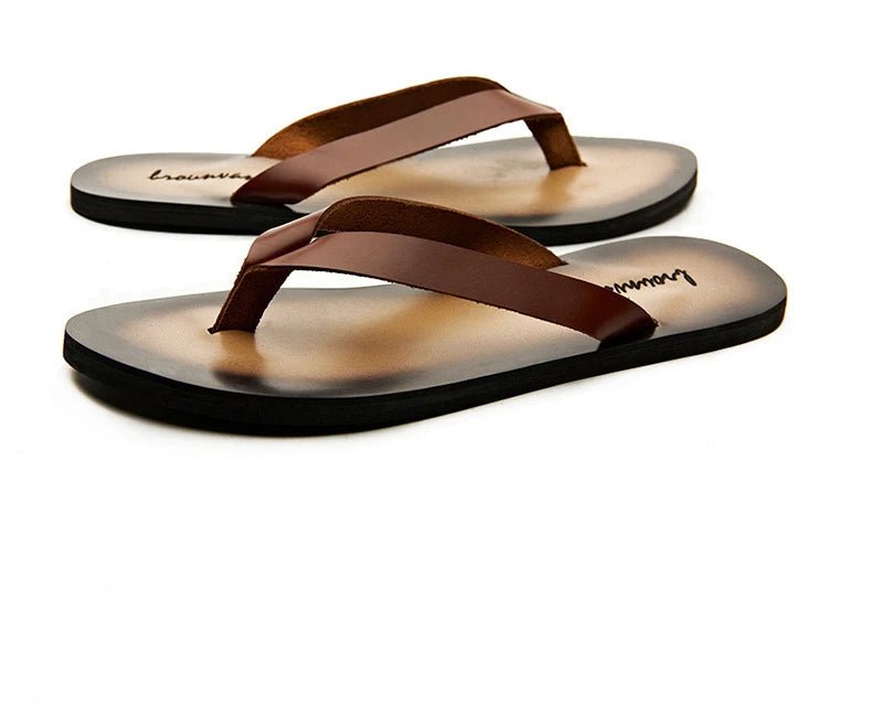Tongs en cuir pour homme "Le Nonchalant"