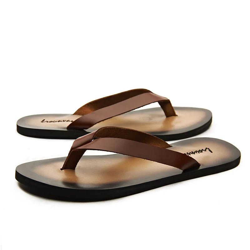 Tongs en cuir pour homme "Le Nonchalant"