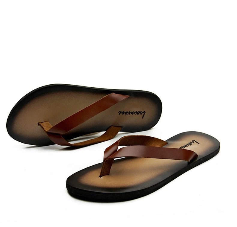Tongs en cuir pour homme "Le Nonchalant"