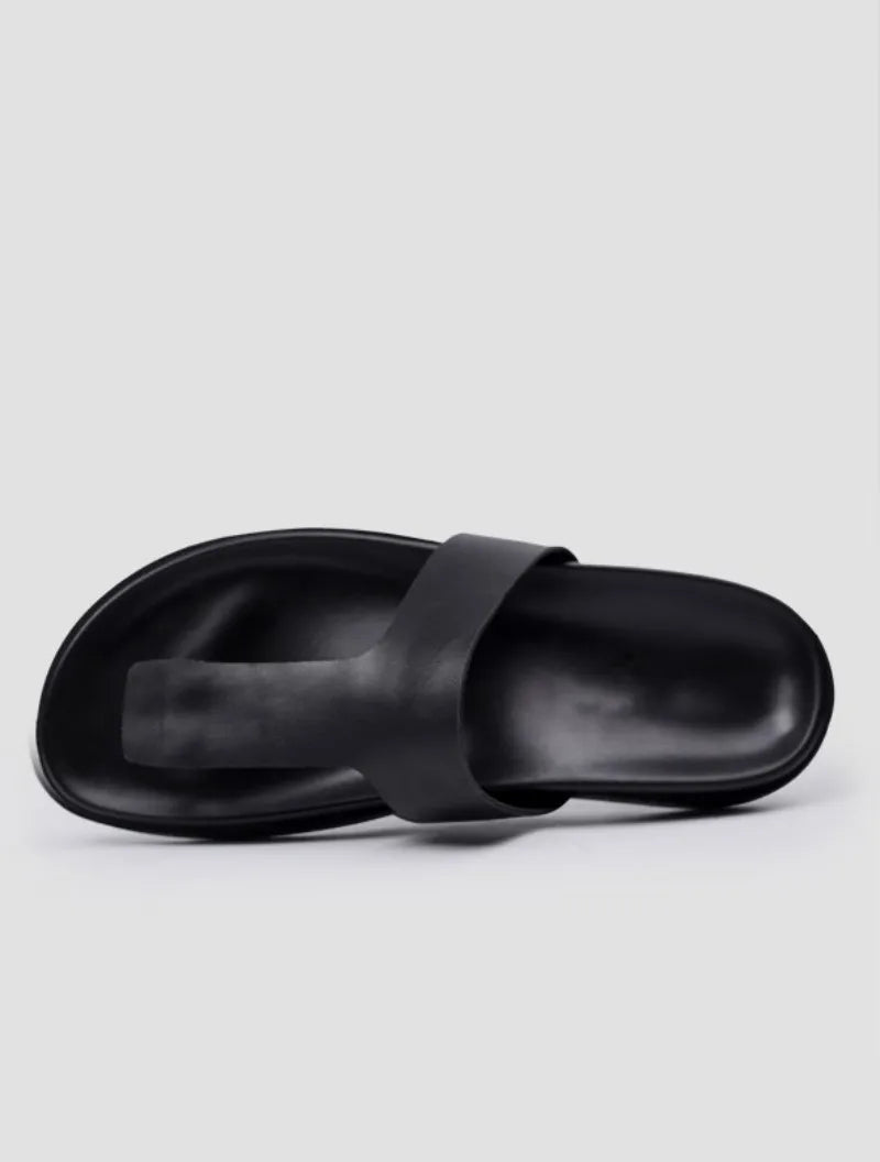 Tongs Hommes Cuir Confort - "Le Pacifique"
