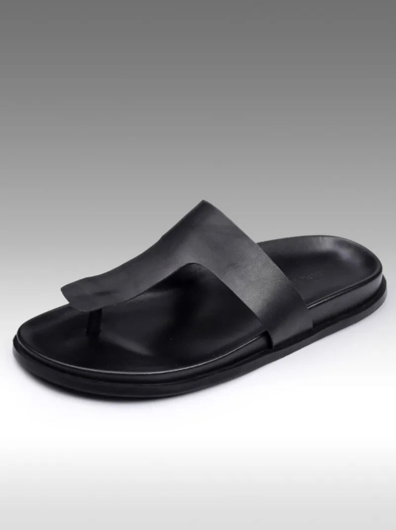 Tongs Hommes Cuir Confort - "Le Pacifique"
