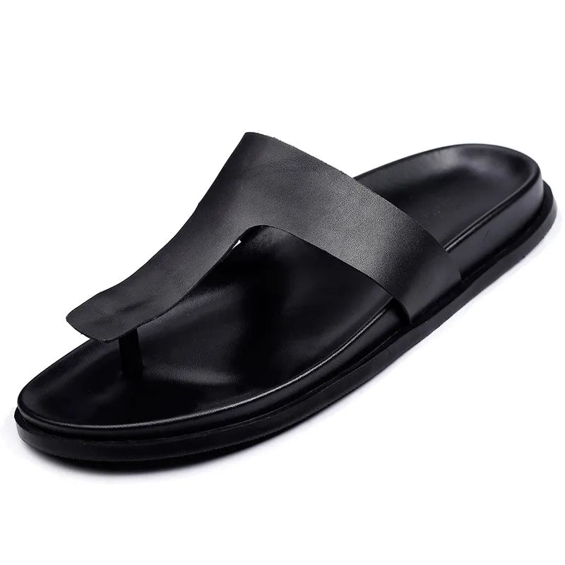 Tongs Hommes Cuir Confort - "Le Pacifique"