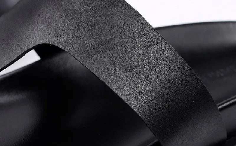 Tongs Hommes Cuir Confort - "Le Pacifique"