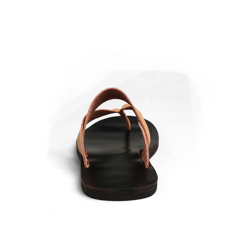 Tongs Hommes Cuir Confortables "L'Embrun"