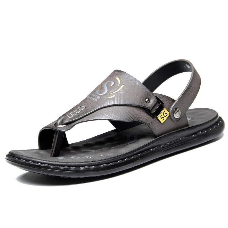 Tongs Hommes Cuir Élégantes "Le Gladiateur"