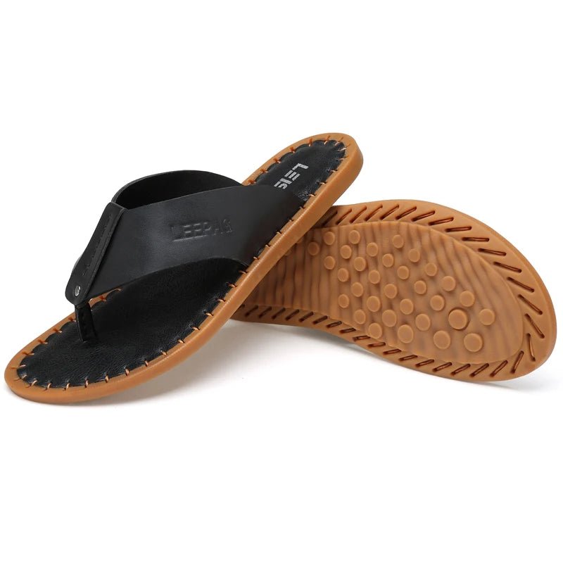 Tongs Hommes Cuir Élégantes "Le Rivage"