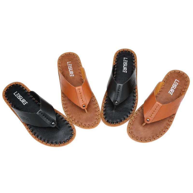 Tongs Hommes Cuir Élégantes "Le Rivage"