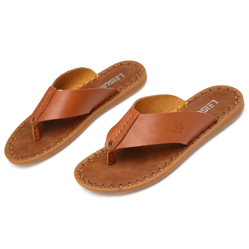 Tongs Hommes Cuir Élégantes "Le Rivage"