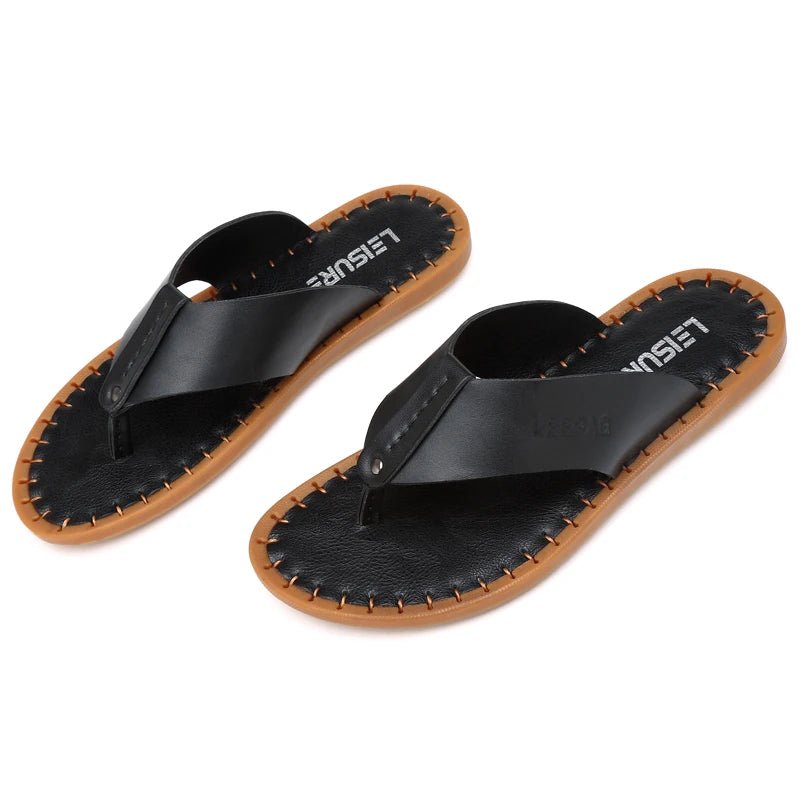 Tongs Hommes Cuir Élégantes "Le Rivage"