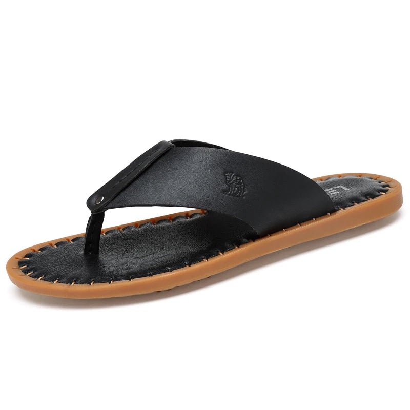 Tongs Hommes Cuir Élégantes "Le Rivage"