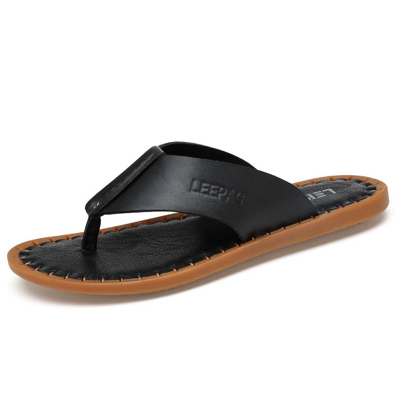 Tongs Hommes Cuir Élégantes "Le Rivage"