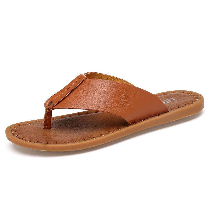 Tongs Hommes Cuir Élégantes "Le Rivage"