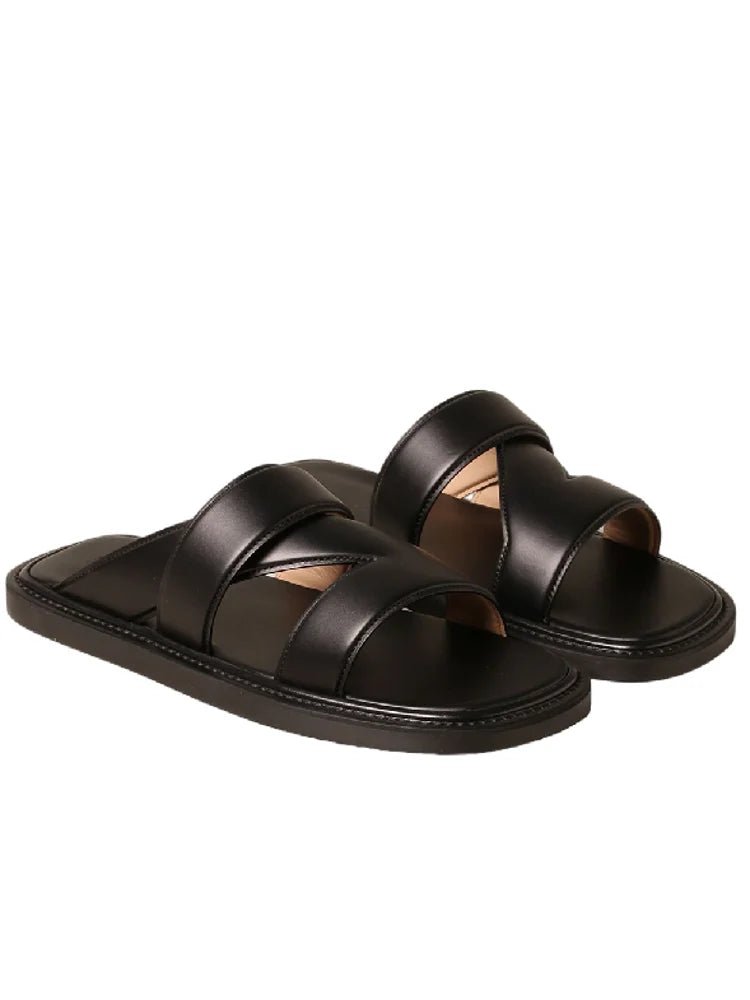 Tongs Hommes Cuir "Le Baigneur"