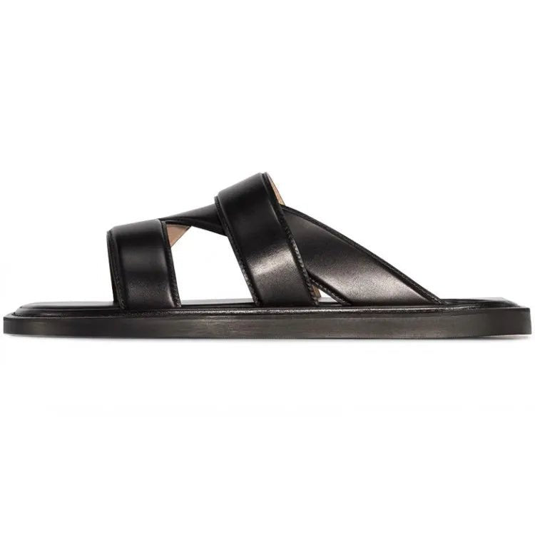 Tongs Hommes Cuir "Le Baigneur"