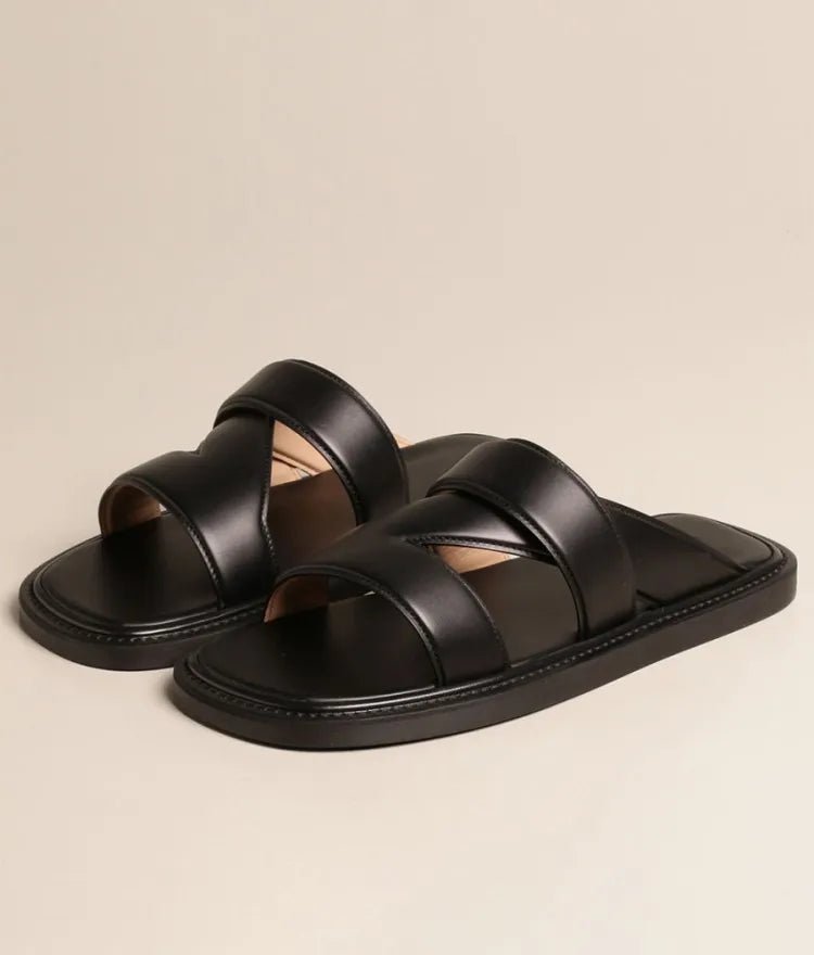 Tongs Hommes Cuir "Le Baigneur"
