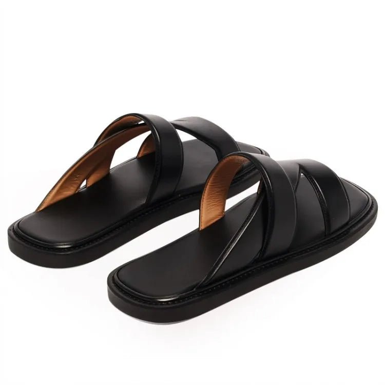 Tongs Hommes Cuir "Le Baigneur"