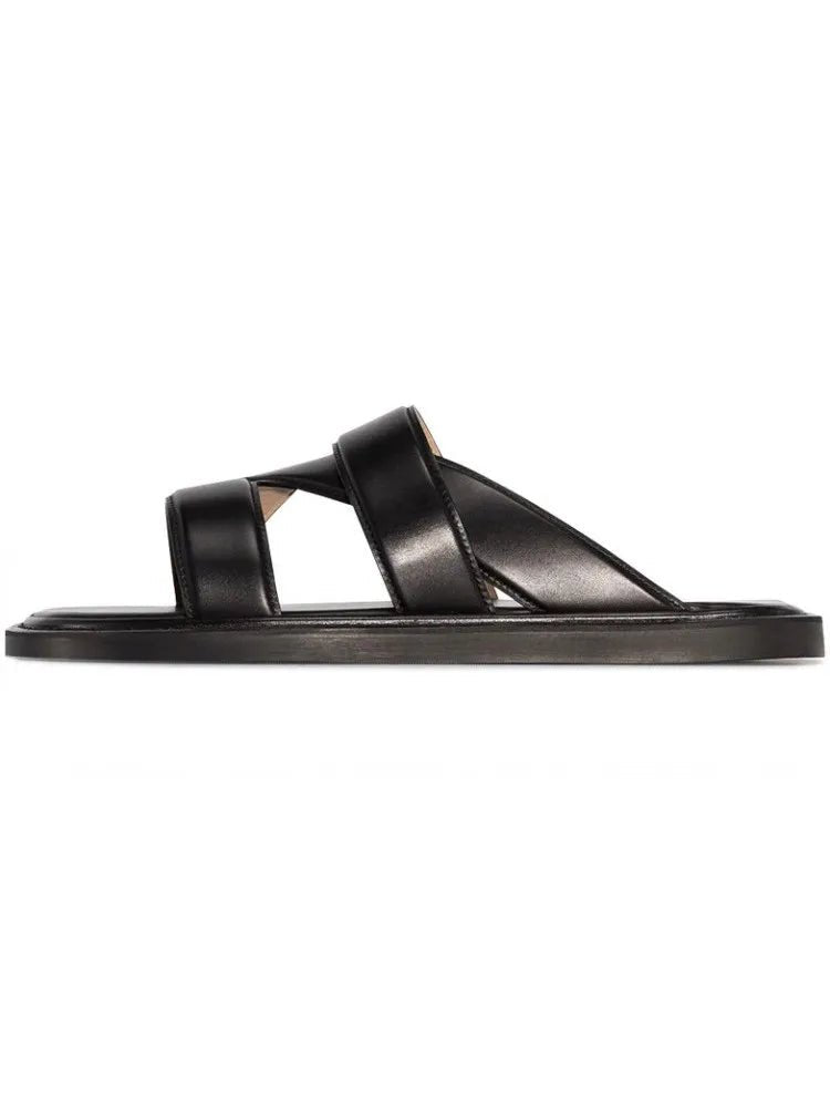 Tongs Hommes Cuir "Le Baigneur"