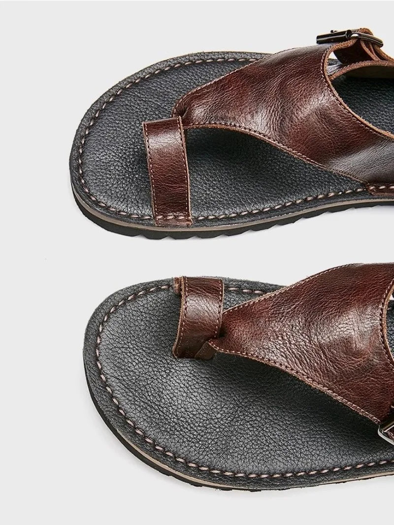 Tongs Hommes Cuir respirants "Le Héraut"