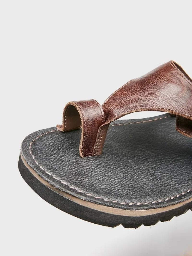 Tongs Hommes Cuir respirants "Le Héraut"