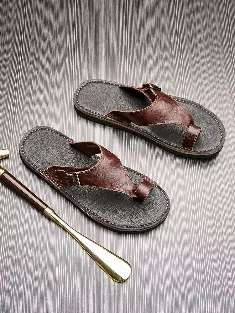 Tongs Hommes Cuir respirants "Le Héraut"