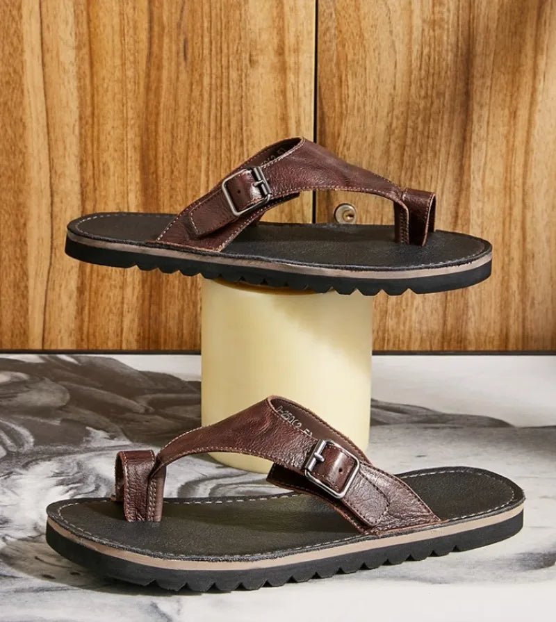 Tongs Hommes Cuir respirants "Le Héraut"