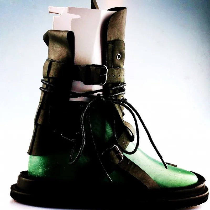 Tongs Hommes Cuir Style Gladiateur "Le Brigadier"