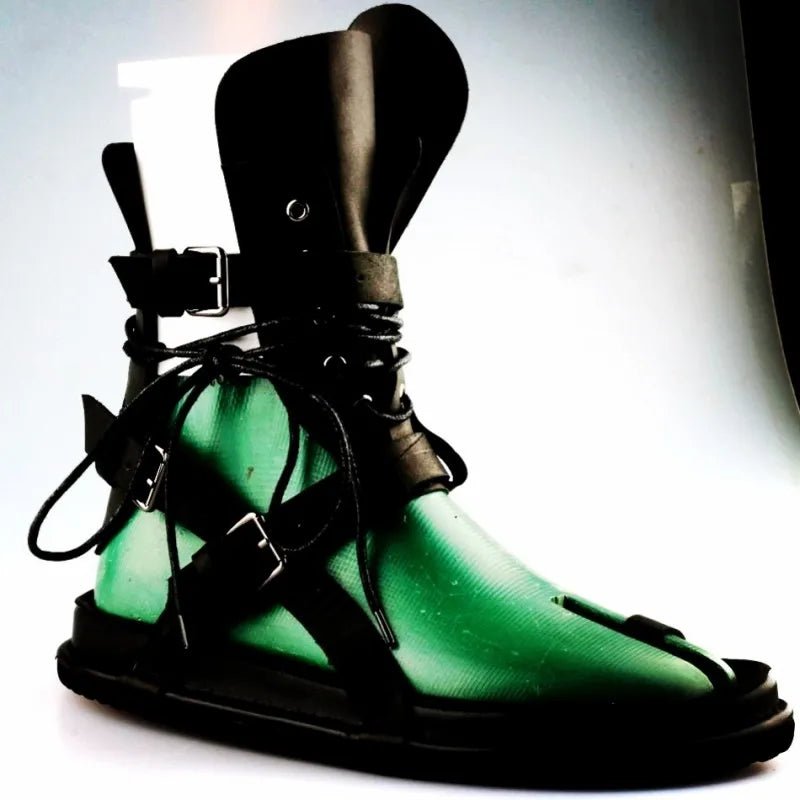 Tongs Hommes Cuir Style Gladiateur "Le Brigadier"
