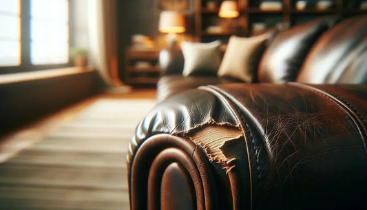 Réparer facilement votre accoudoir de canapé abîmé avec le patch cuir autocollant - Restaur Cuirs