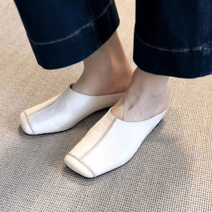 Mules pour femmes en cuir "La Délicate"