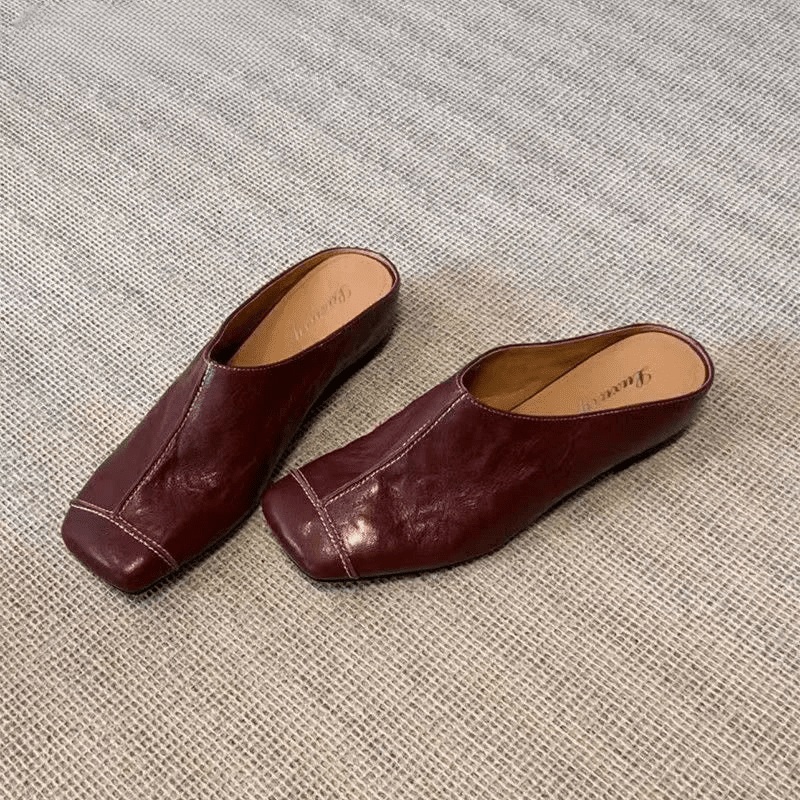 Mules pour femmes en cuir "La Délicate"