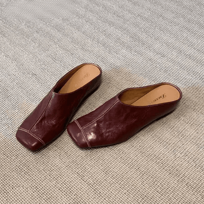 Mules pour femmes en cuir "La Délicate"