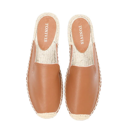 Espadrilles femme cuir "La Naturelle"