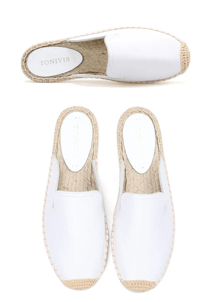 Espadrilles femme cuir "La Naturelle"