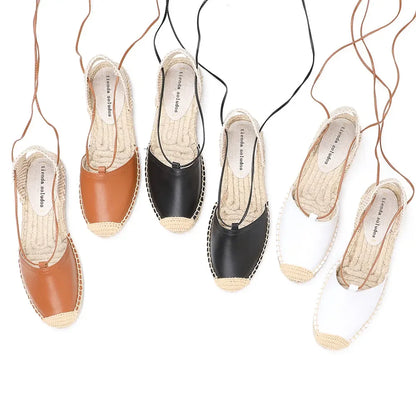 Espadrilles femme cuir "La Bohème"