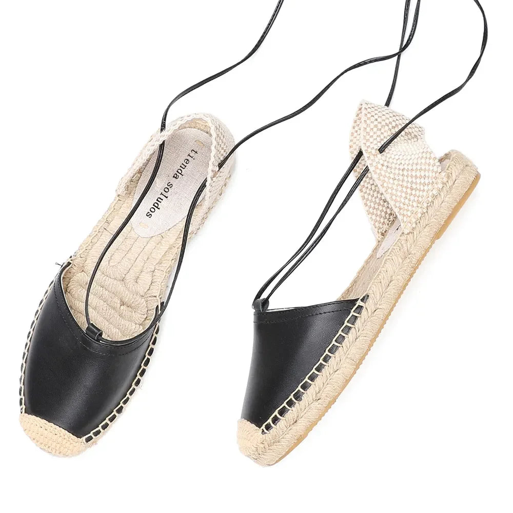 Espadrilles femme cuir "La Bohème"